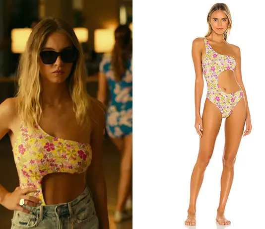 THE WHITE LOTUS : Olivia’s floral swimsuit in S1E04