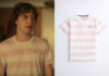 THE WHITE LOTUS : Quinn’s striped pink t-shirt in S1E06