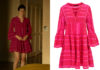 THE WHITE LOTUS : Rachel’s fuchsia dress in S1E06