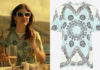 THE WHITE LOTUS : Rachel’s shell print t-shirt in S1E03