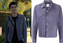Love, Victor : Rahim’s lilac suede jacket in S2E09