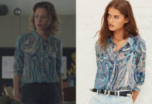 DEMAIN NOUS APPARTIENT : la chemise à imprimé cachemire d’Alma dans l’épisode 1021