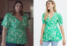 DEMAIN NOUS APPARTIENT : la blouse verte d’Audrey dans l’épisode 1009