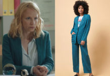 DEMAIN NOUS APPARTIENT : le blazer bleu pétrole de Laetitia dans l’épisode 1006