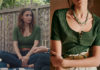 DEMAIN NOUS APPARTIENT : le t-shirt vert à col boutonné de Louise dans l’épisode 1007