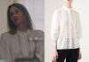 ICI TOUT COMMENCE : la blouse blanche brodée de Rose dans l’épisode 215