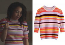 DEMAIN NOUS APPARTIENT : le pull coloré d’Angie dans l’épisode 1046