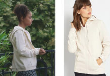 DEMAIN NOUS APPARTIENT : le sweat beige clair d’Angie dans l’épisode 1035