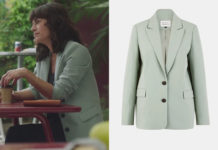 DEMAIN NOUS APPARTIENT : le blazer vert d’eau de Flore dans l’épisode 1043