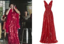 DEMAIN NOUS APPARTIENT : la robe à paillettes de Gabriel(la) dans l’épisode 1034