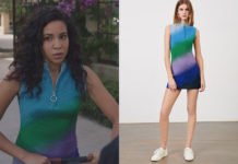 ICI TOUT COMMENCE : la robe en maille lurex de Marta dans l’épisode 244