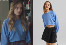 DEMAIN NOUS APPARTIENT : le sweat court bleu de Sofia dans l’épisode 1029