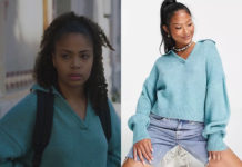 DEMAIN NOUS APPARTIENT : le pull vert d’Angie dans l’épisode 1064