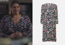 DEMAIN NOUS APPARTIENT : la robe à fleurs d’Audrey dans l’épisode 1052