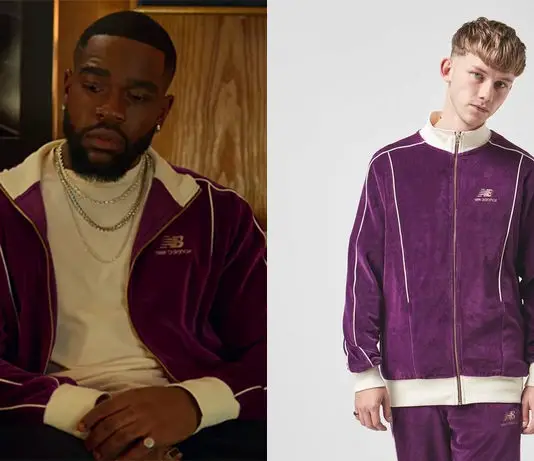 CHRISTMAS FLOW : la veste de survête violette de Marcus dans l’épisode 3