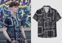 INFLUENCES : le t-shirt imprimé bandana de Thibaut dans l’épisode 40