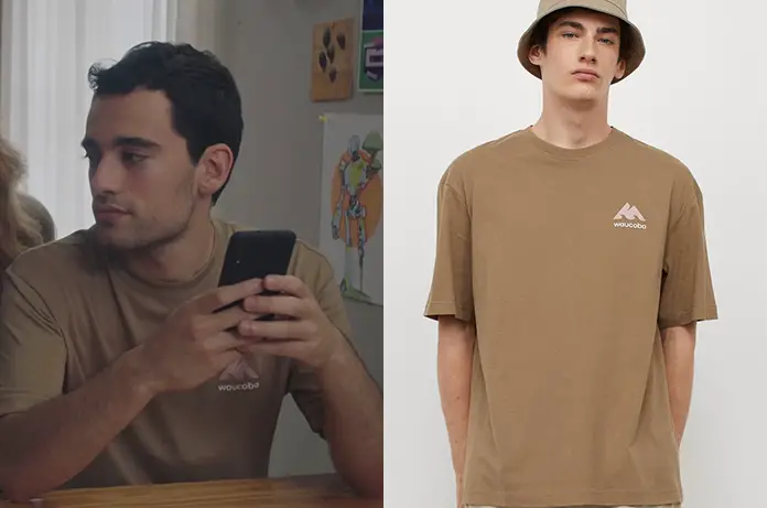 ICI TOUT COMMENCE : le t-shirt beige foncé de Tom dans l’épisode 274