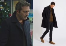 DEMAIN NOUS APPARTIENT: le manteau bleu foncé de Victor Brunet dans l’épisode 1067