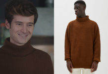 DEMAIN NOUS APPARTIENT : le pull à col roulé marron pour le réveillon d’Andréa dans l’épisode 1086