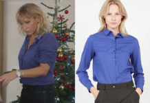 DEMAIN NOUS APPARTIENT : la chemise violette d’Aurore dans l’épisode 1074