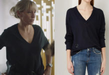 DEMAIN NOUS APPARTIENT : le pull noir en cachemire d’Aurore