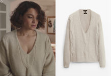 DEMAIN NOUS APPARTIENT : le pull à torsades de Bénédicte dans l’épisode 1086