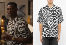 KITS : la chemise noire et blanche de Dominik dans l’épisode 1