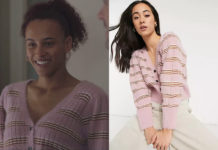 DEMAIN NOUS APPARTIENT : le gilet rose à rayures de Jahia dans l’épisode 1086