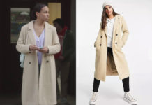 DEMAIN NOUS APPARTIENT : le manteau beige de Jahia dans l’épisode 1084