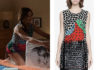 EMILY IN PARIS: Mindy’s Fringe tank with Strawberry print in S2E01