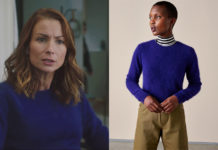 DEMAIN NOUS APPARTIENT : le pull bleu de Raphaëlle dans l’épisode 1073