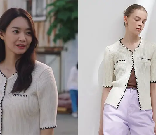 HOMETOWN CHA-CHA-CHA : Hie-Jin’s ivory cardigan in S1E02