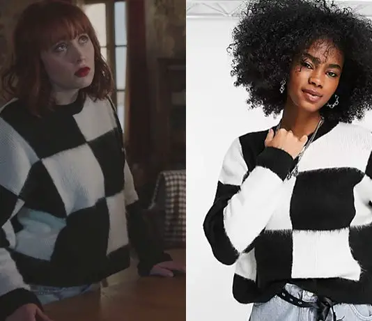 ICI TOUT COMMENCE : le pull à damier d’Ambre dans l’épisode 326
