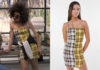REBELDE : Yellow & White Tartan Check dress worn by a student in the first episode