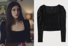 ICI TOUT COMMENCE : le top côtelé noir de Célia dans l’épisode 325