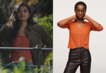 ICI TOUT COMMENCE : le cardigan orange de Deva dans l’épisode 313
