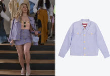 REBELDE :Emilia’s lilac jacket and skirt in S1E01