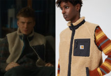 KITZ : la veste sans manches effet mouton de Hans dans l’épisode 6