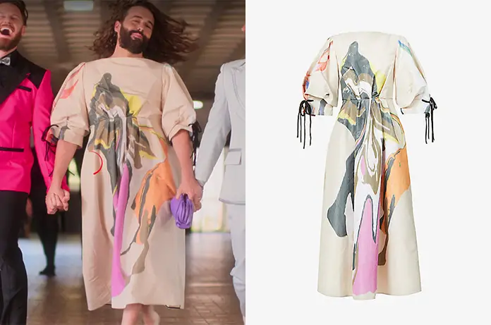 QUEER EYE : Jonathan’s printed dress in episode 6×04