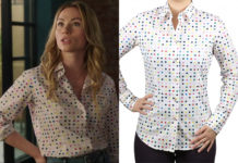 L’AMOUR (PRESQUE) PARFAIT : la chemise à pois multicolores de Jul dans l’épisode 1