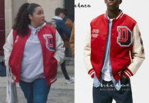 DEMAIN NOUS APPARTIENT : le bomber rouge de Lizzie dans l’épisode 1103