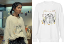 REBELDE : MJ’s kittens print sweater in S1E02