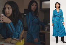 DEMAIN NOUS APPARTIENT : la robe bleue à rayures de Soraya dans l’épisode 1102