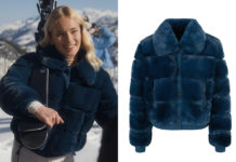 KITZ : la doudoune en fausse fourrure bleue de Vanessa dans l’épisode 4