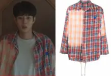 OUR BELOVED SUMMER : Choi Ung’s Bleached-Effect Checked Shirt in S1E01