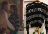 ICI TOUT COMMENCE : le pull noir à vaguelettes blanches d’Ambre dans l’épisode 337
