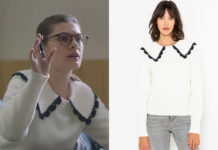 DEMAIN NOUS APPARTIENT : le pull col claudine d’Elsa dans l’épisode 1123
