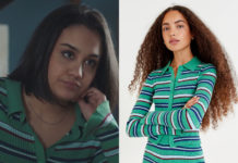 DEMAIN NOUS APPARTIENT : le cardigan à rayures de Noor dans l’épisode 1114