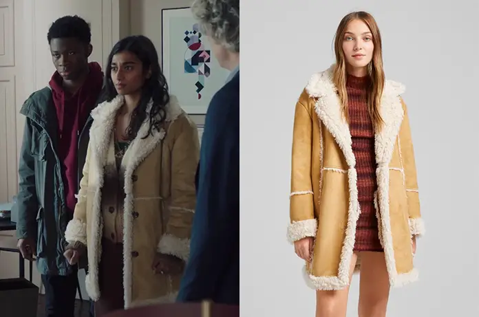 ICI TOUT COMMENCE : la veste effet suédine de Deva dans l’épisode 356