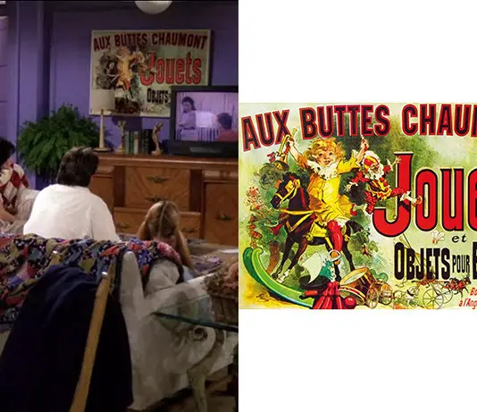 FRIENDS : l’affiche « Aux Buttes Chaumont » de l’appartement